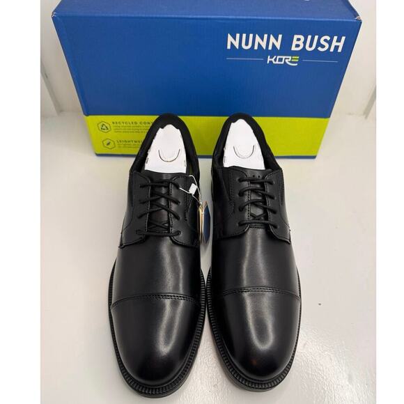Nunn Bush Kore Icon CT OX Men’s Black Leather Shoes – Brand New SIZE 9 main image 11